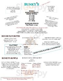 Bunky's Raw Bar & Seafood Grille