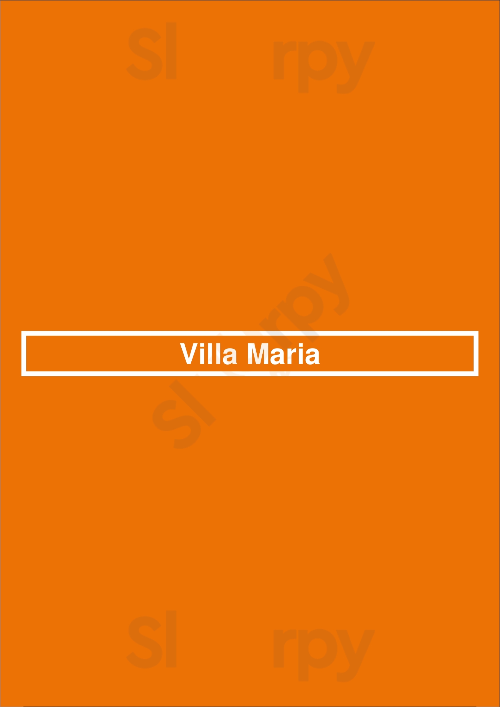 Villa Maria Bethpage Menu - 1
