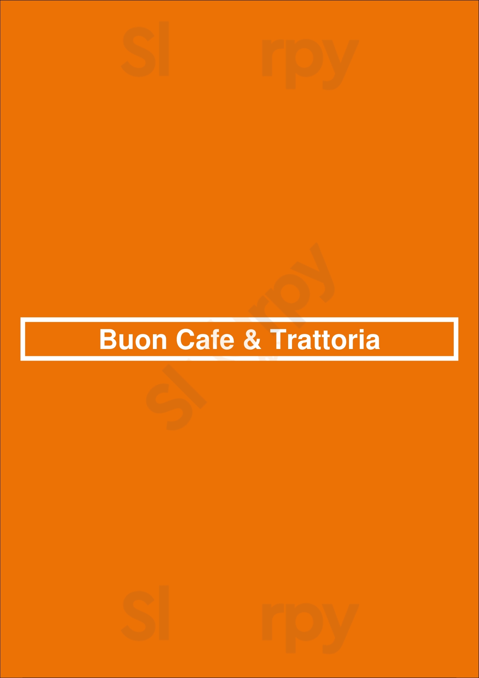 Buon Cafe & Trattoria Middle Village Menu - 1