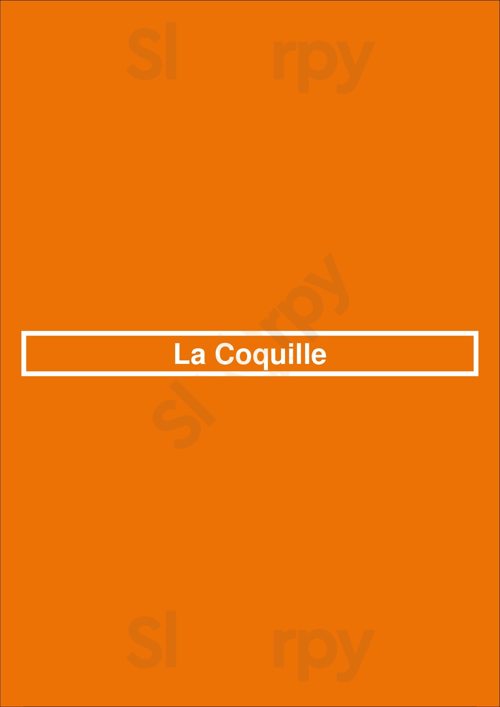 La Coquille Manhasset Menu - 1