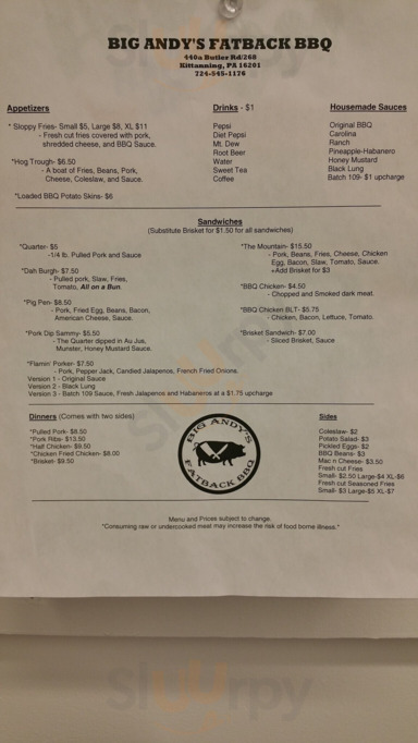 Big Andy's Fat Back Bbq