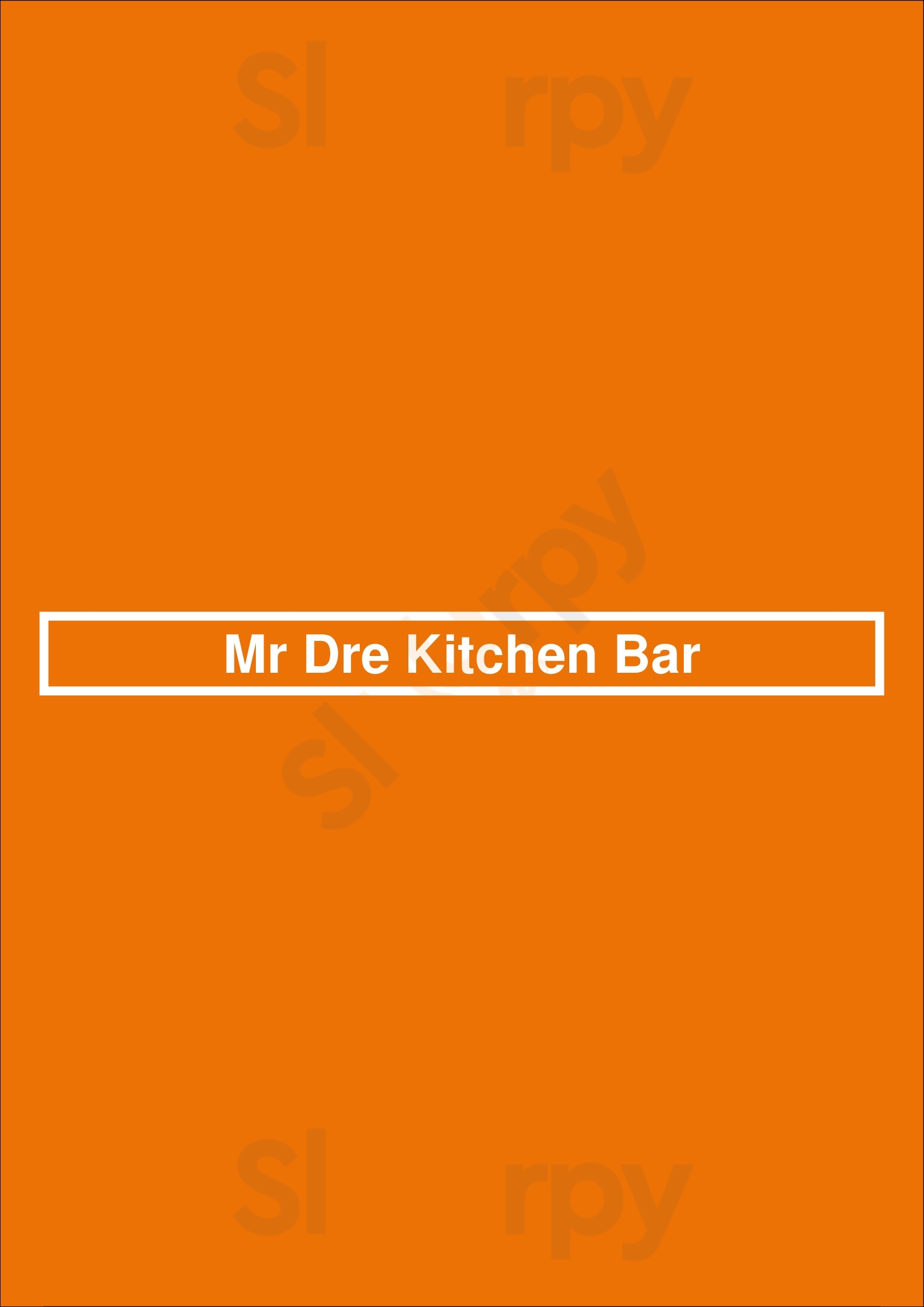 Mr Dre Kitchen Bar College Point Menu - 1