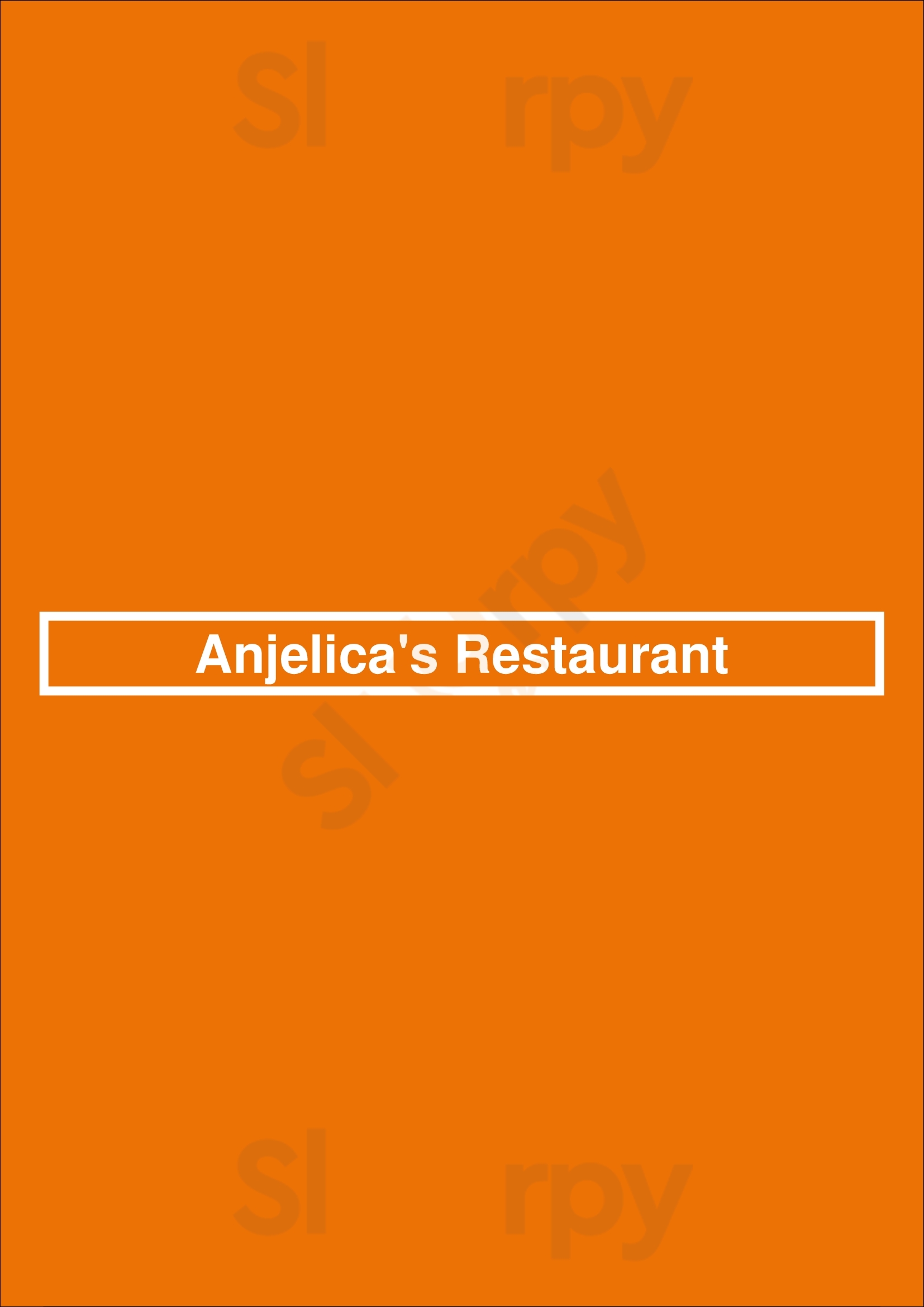 Anjelica's Restaurant Sea Bright Menu - 1