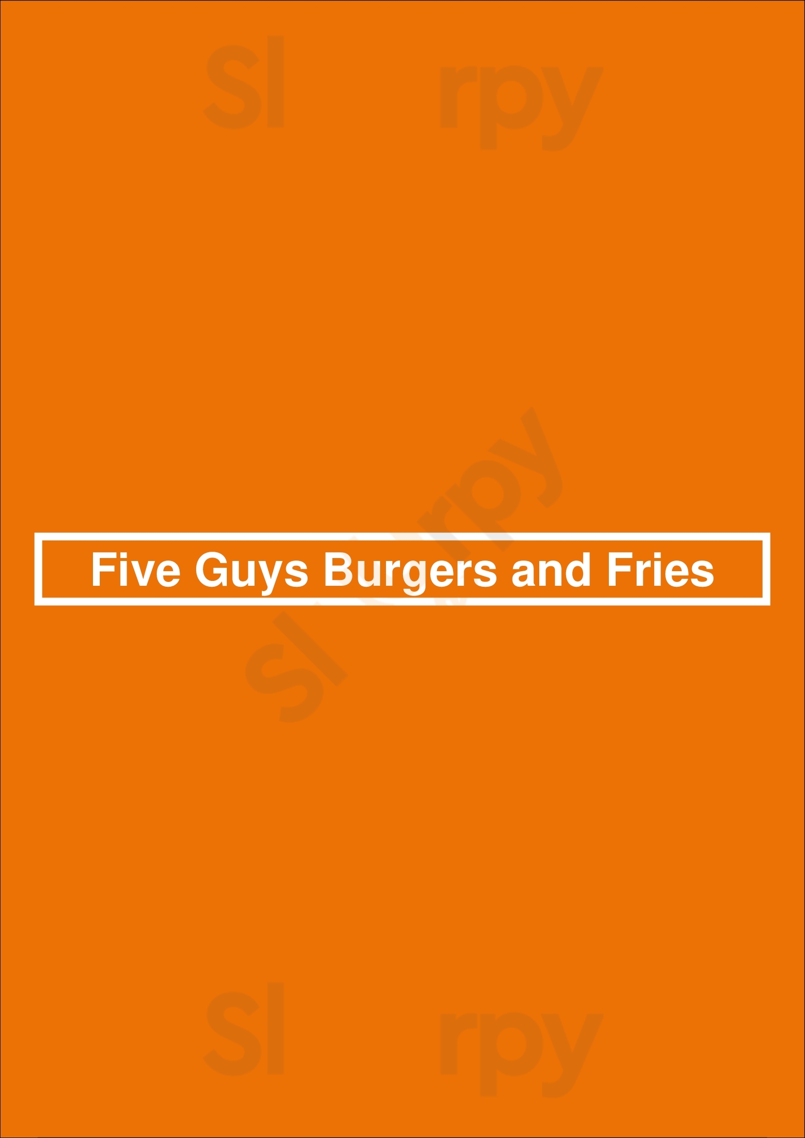 Five Guys Feasterville Menu - 1