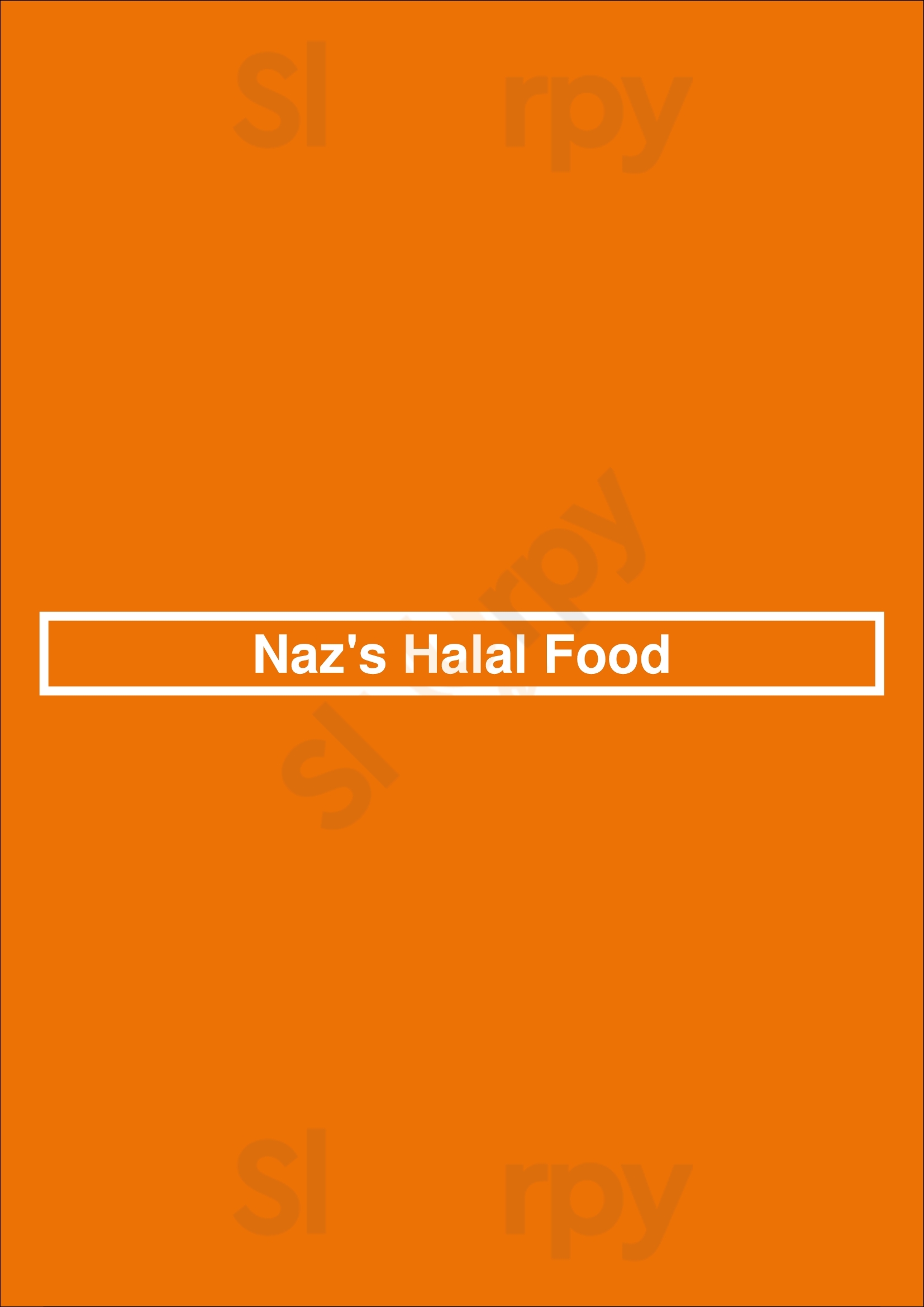 Main Menu - Naz's Halal Food