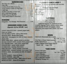 Lenny's Hot Dogs