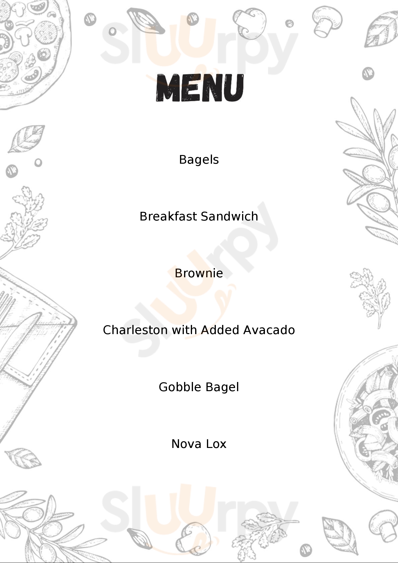 The Bagelry Canton Menu - 1