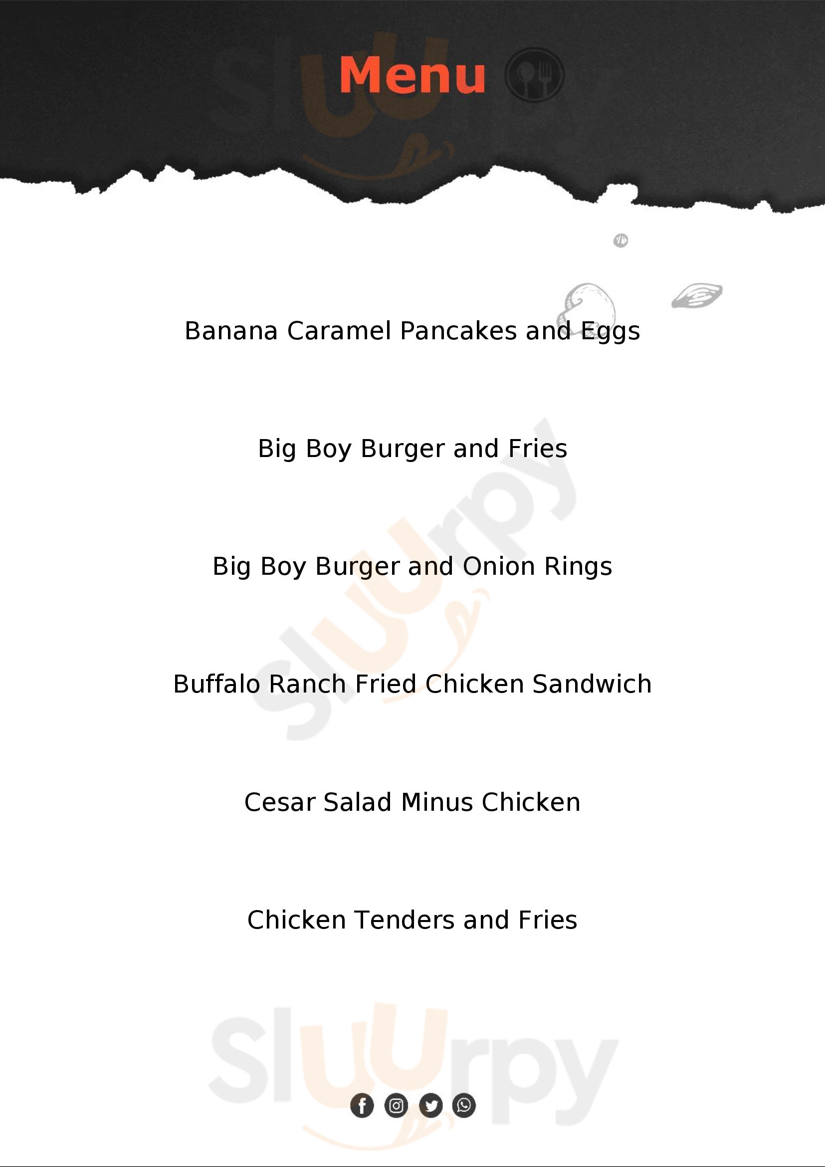 Big Boy Manistique Menu - 1