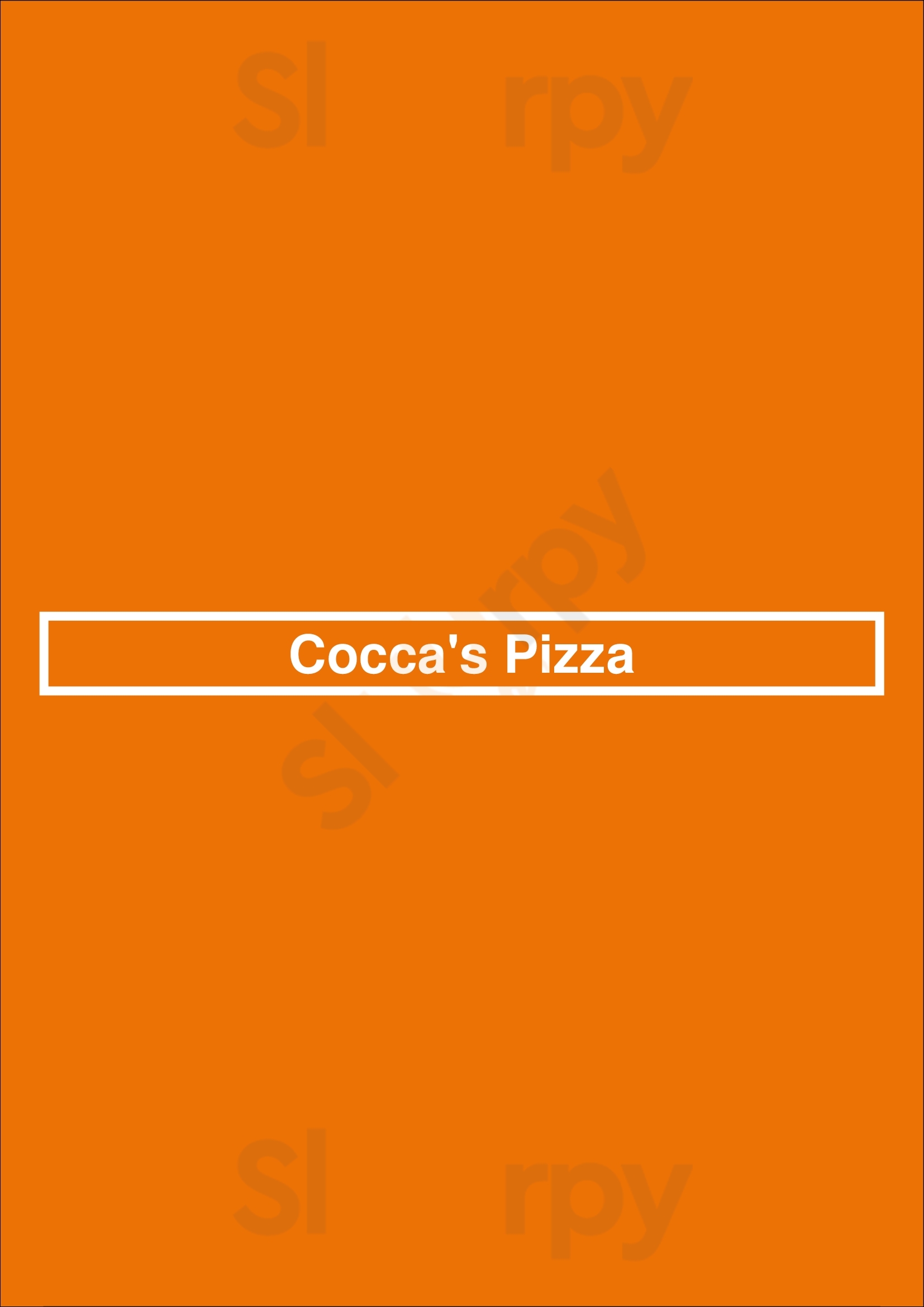 Cocca's Pizza Poland Menu - 1