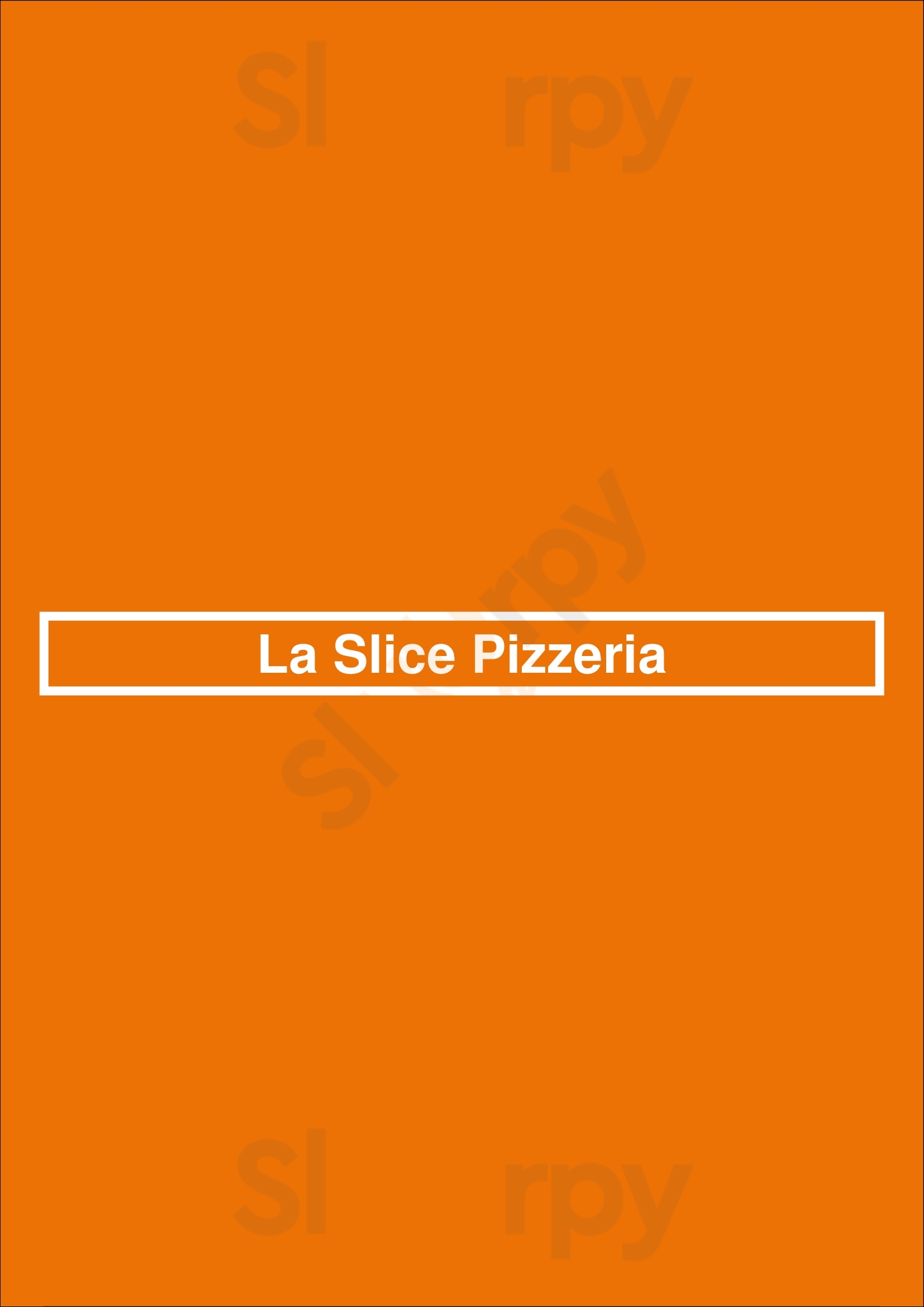 La Slice Pizzeria Islandia Menu - 1