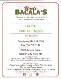 Uncle Bacala's Italian Seafood & More, Garden City Park