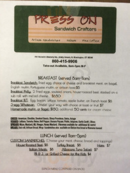 Press On Sandwich Crafters, North Stonington