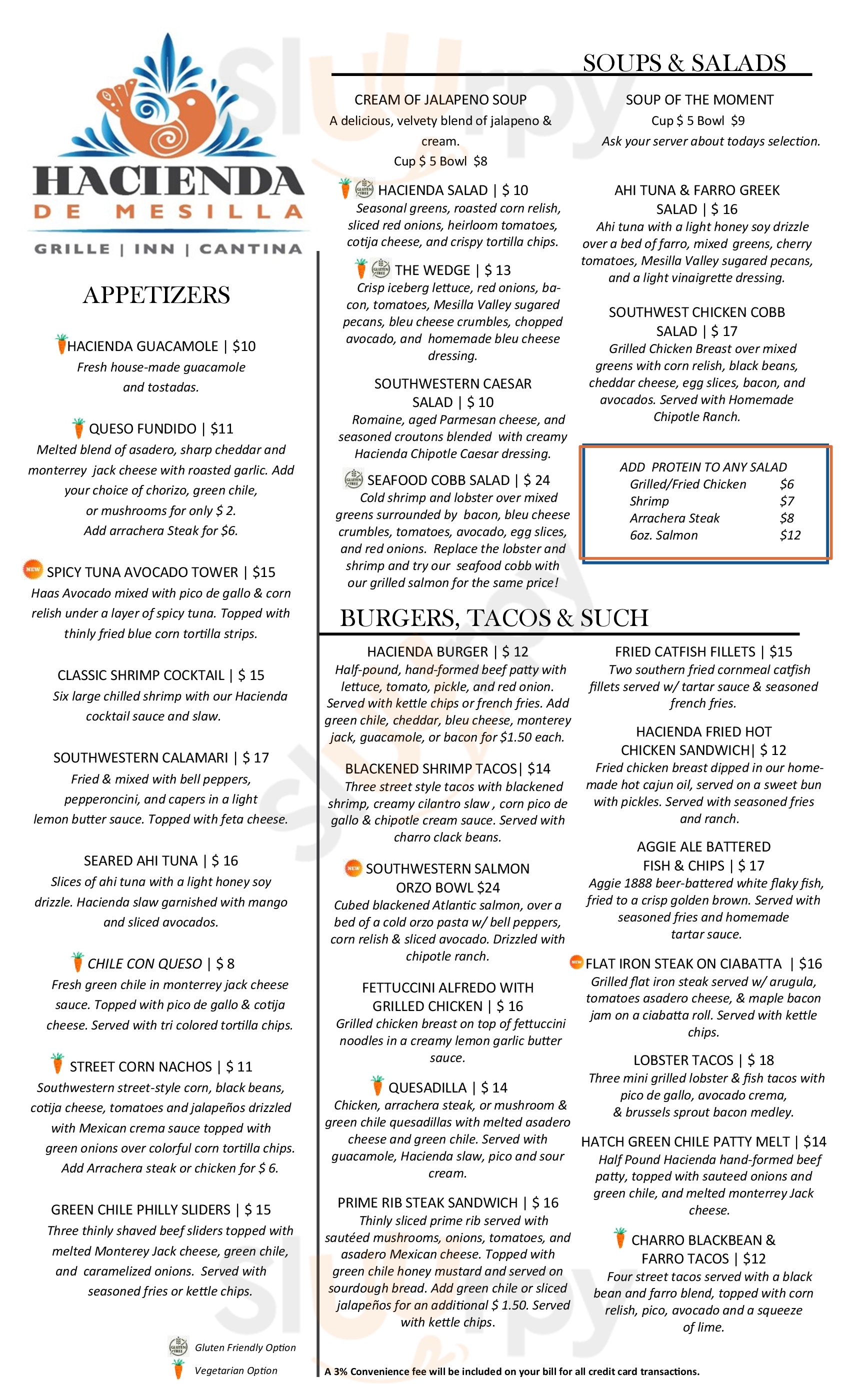 Hacienda De Mesilla Mesilla Menu - 1