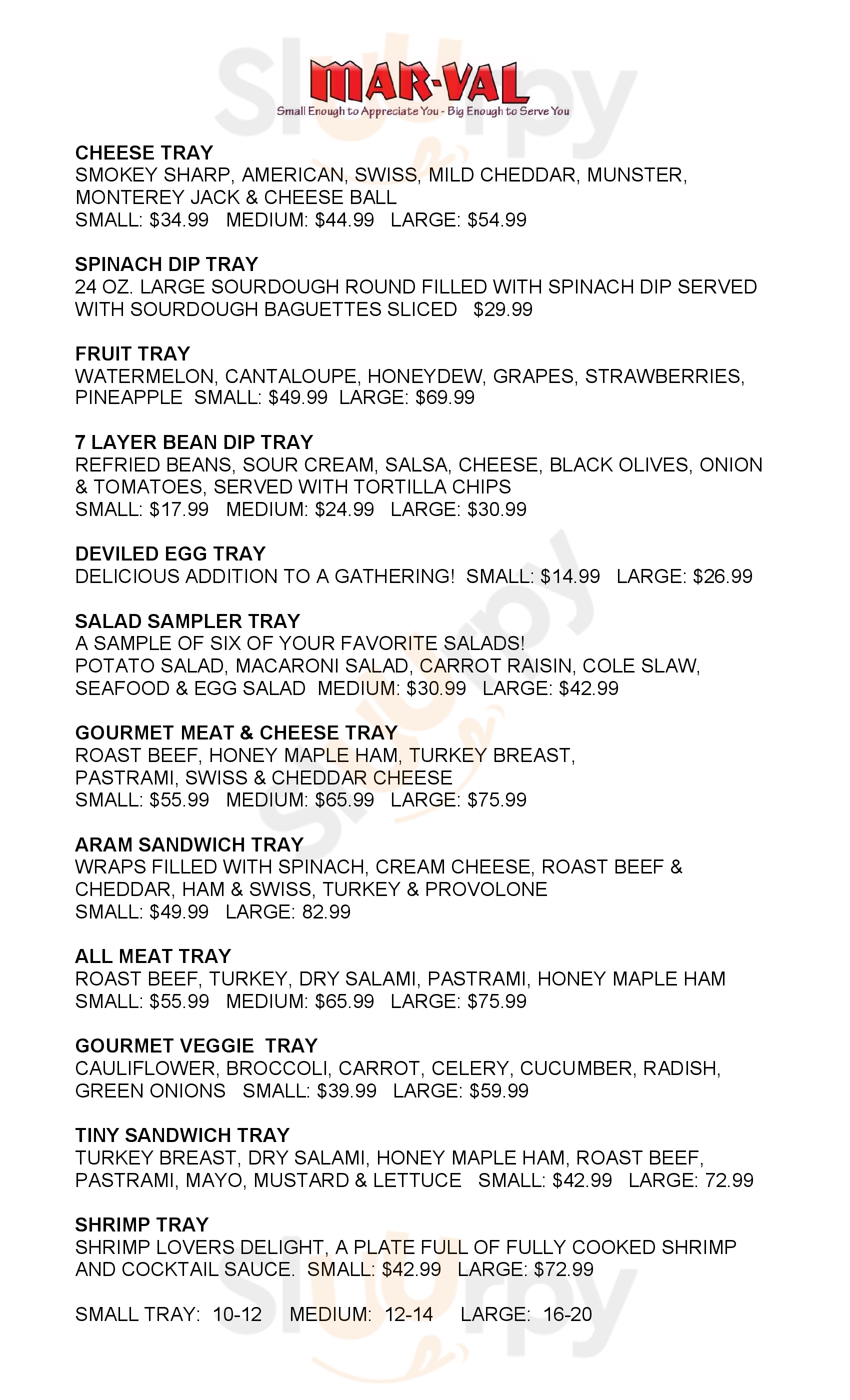 North Shore Sentry Nice Menu - 1