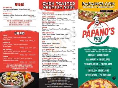 A. Papano's Pizza, Kingsley