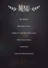 Pizza At The Branch menu