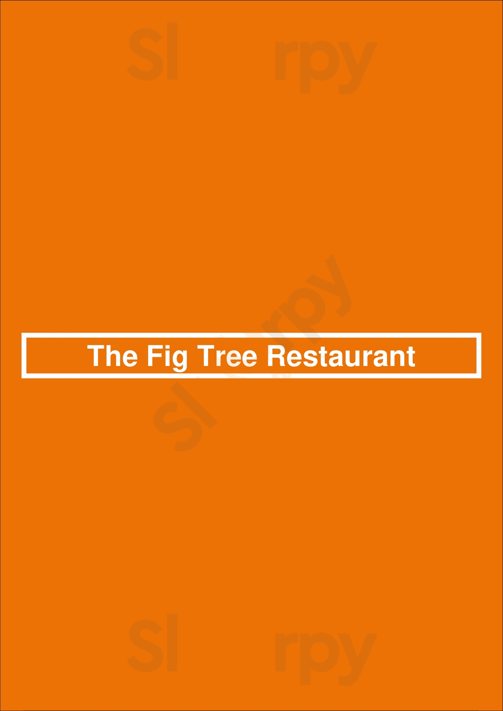 The Fig Tree Restaurant Charlotte Menu - 1