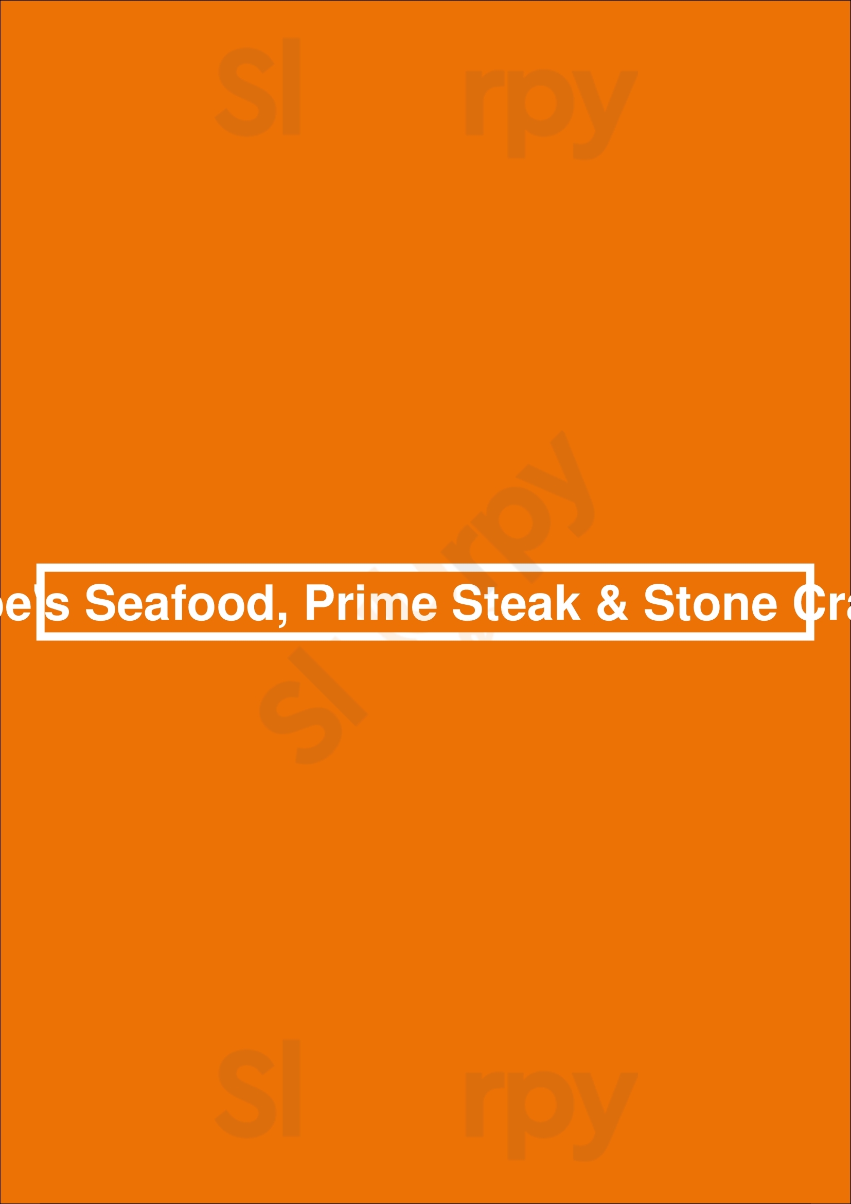 Joe's Seafood, Prime Steak & Stone Crab Chicago Menu - 1