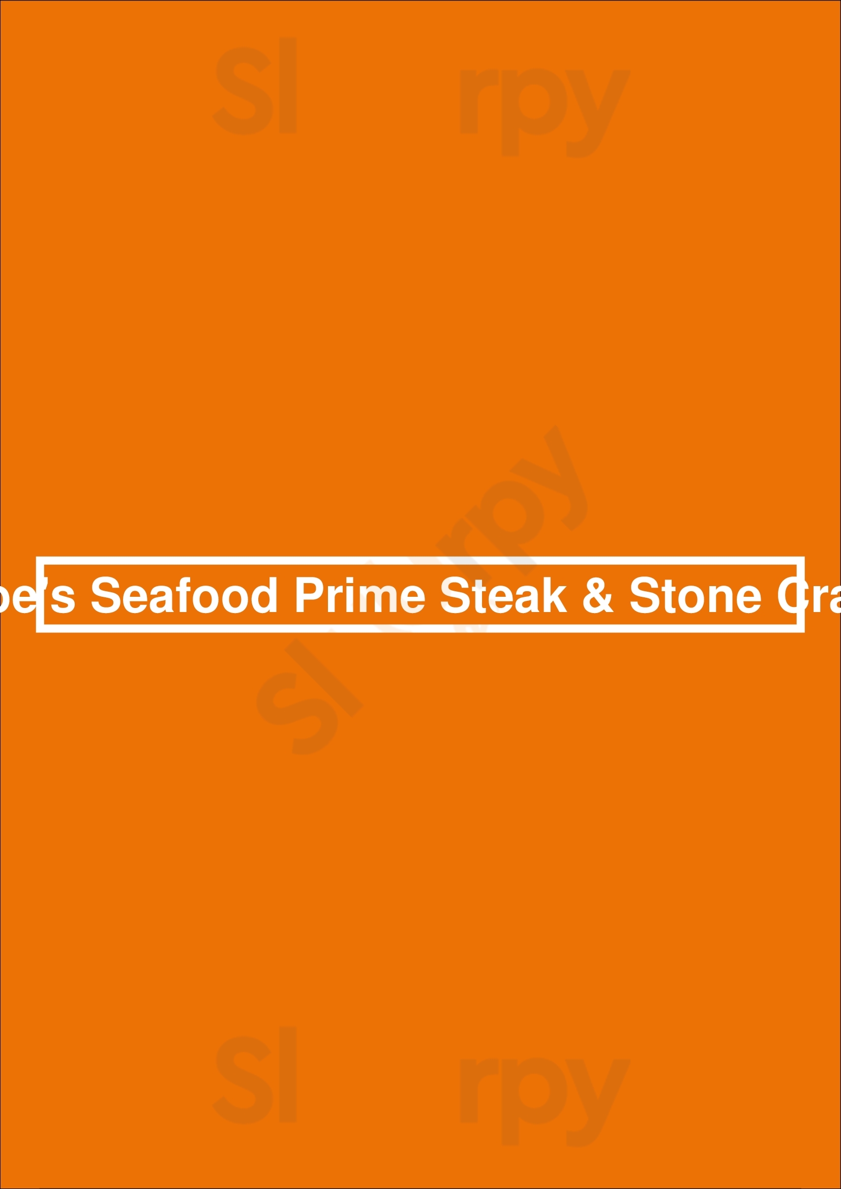 Joe's Seafood Prime Steak & Stone Crab Washington DC Menu - 1