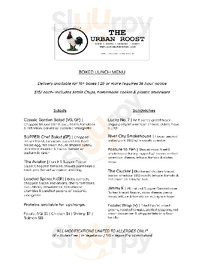 Lunch Supper menu