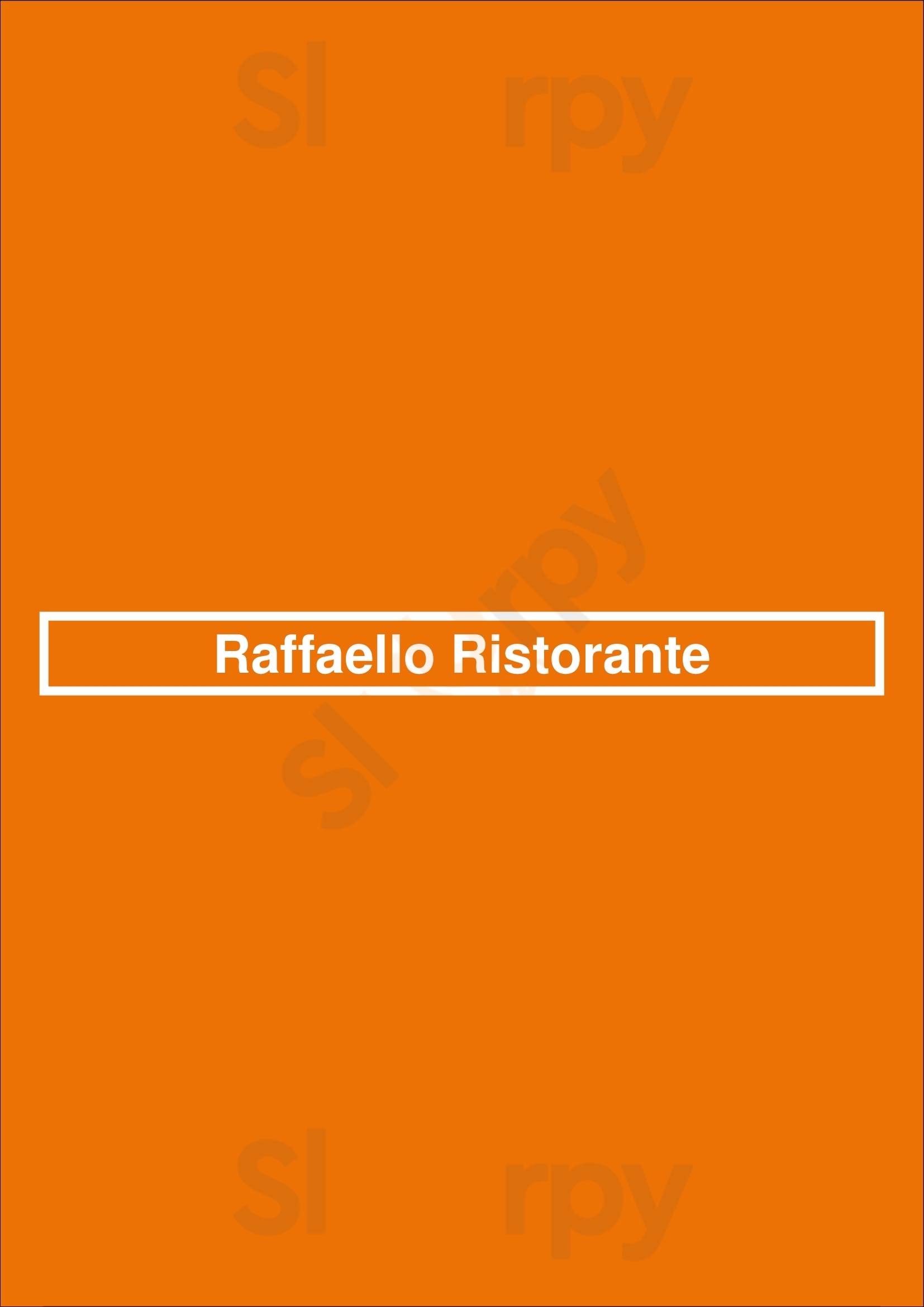 Raffaello Ristorante Los Angeles Menu - 1