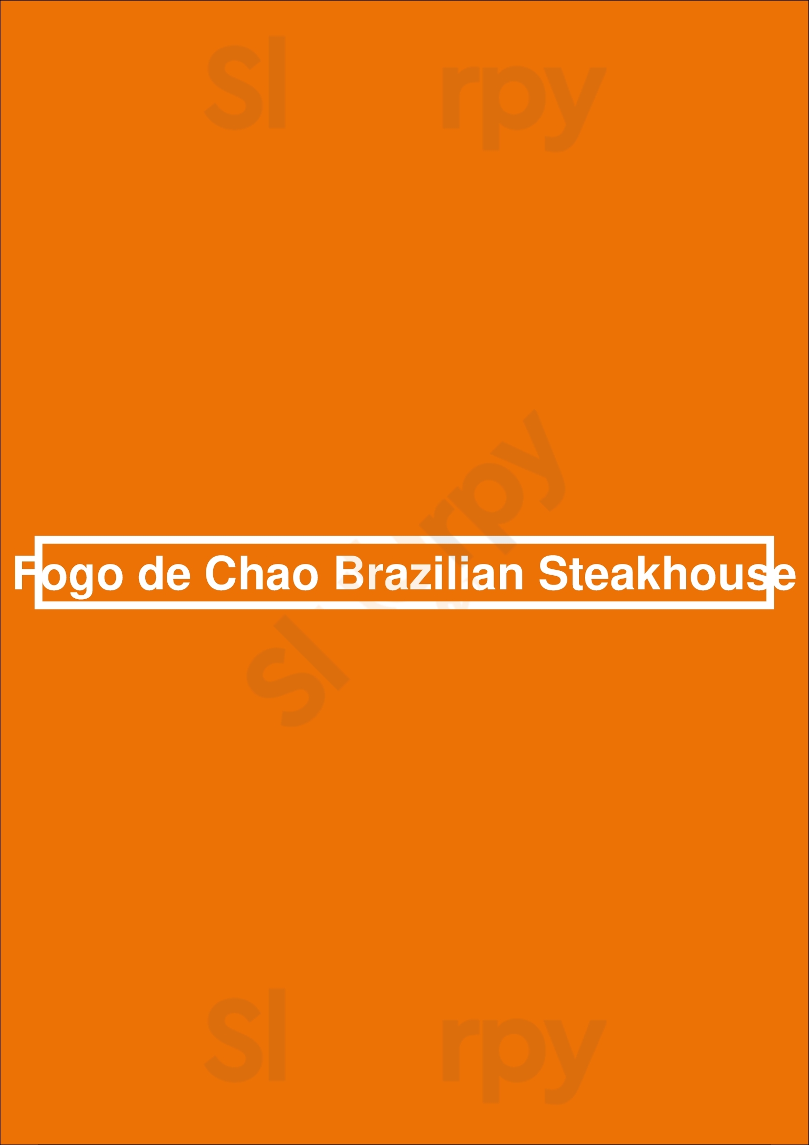 Fogo De Chao Brazilian Steakhouse San Jose Menu - 1