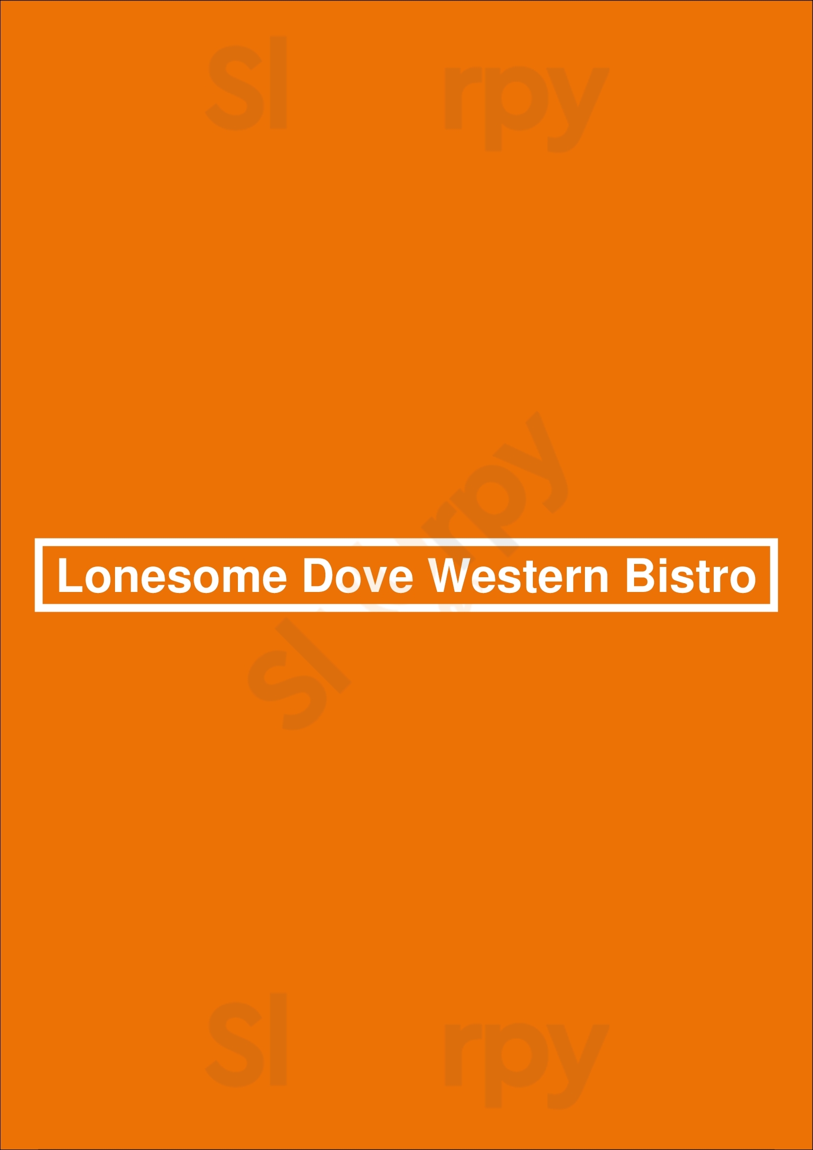 Lonesome Dove Western Bistro Austin Menu - 1