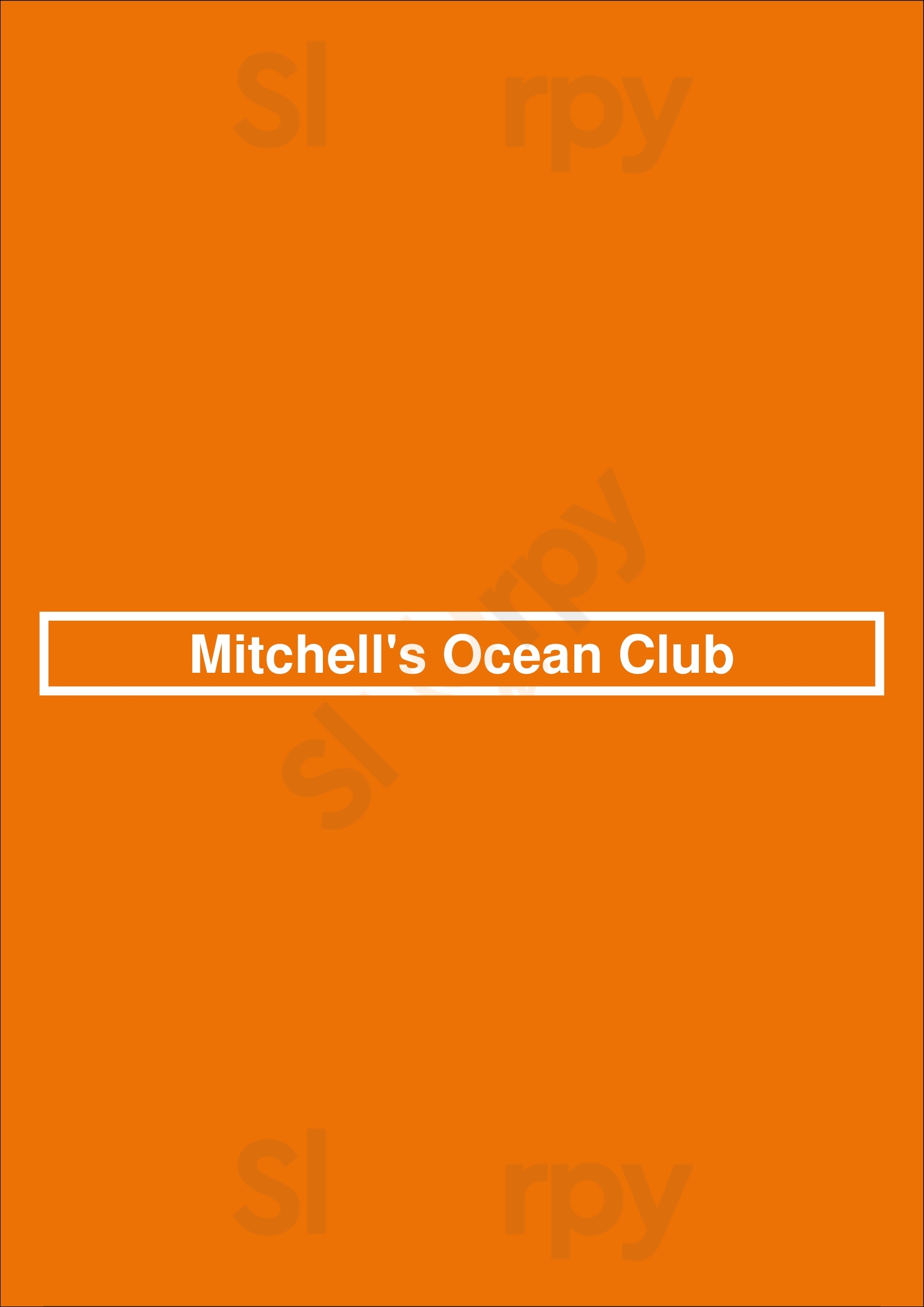 Mitchell's Ocean Club Columbus Menu - 1