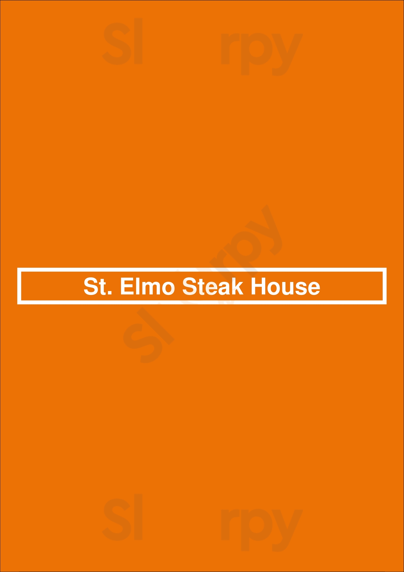 St. Elmo Steak House Indianapolis Menu - 1