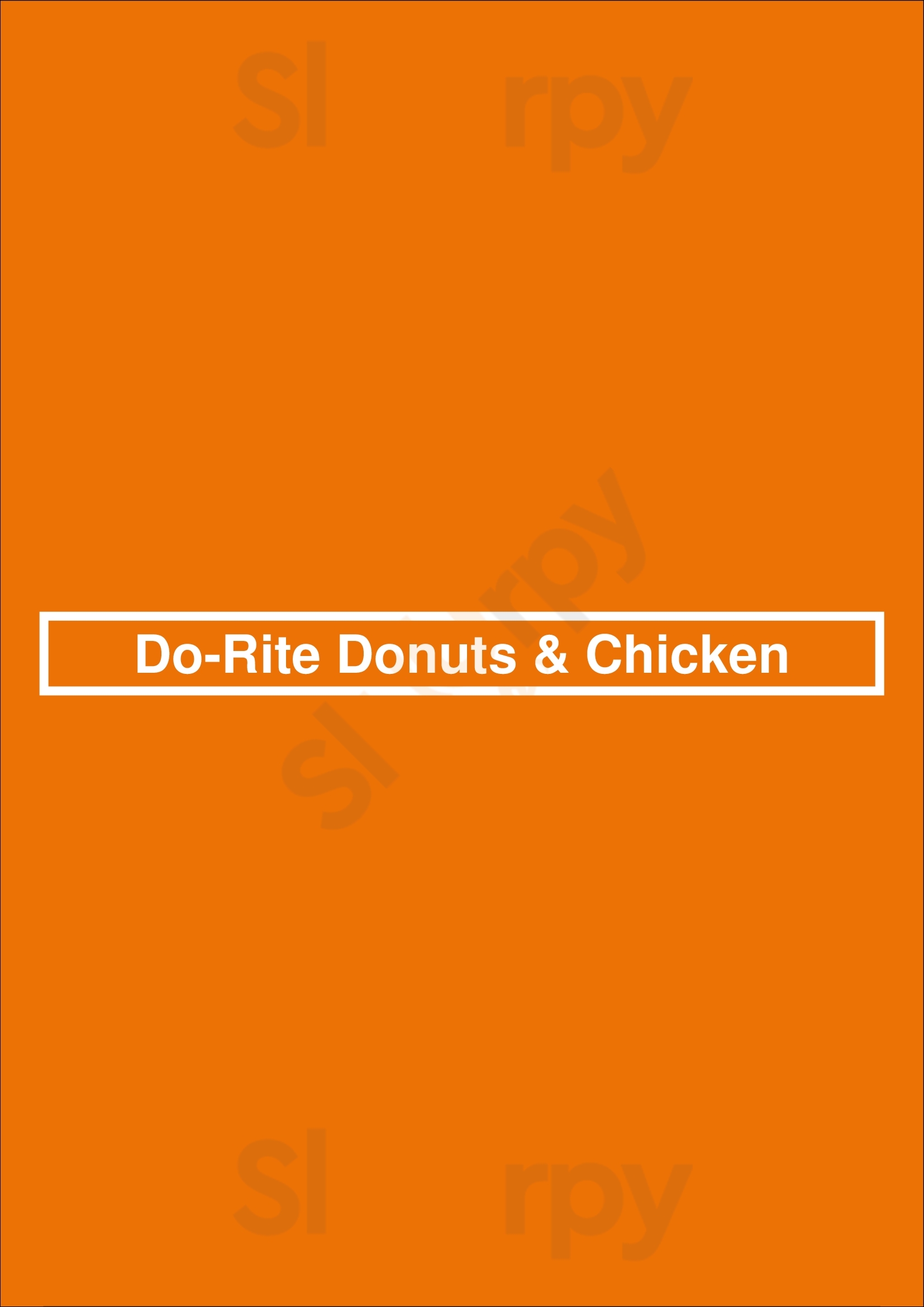 Do-rite Donuts & Chicken - Streeterville Chicago Menu - 1