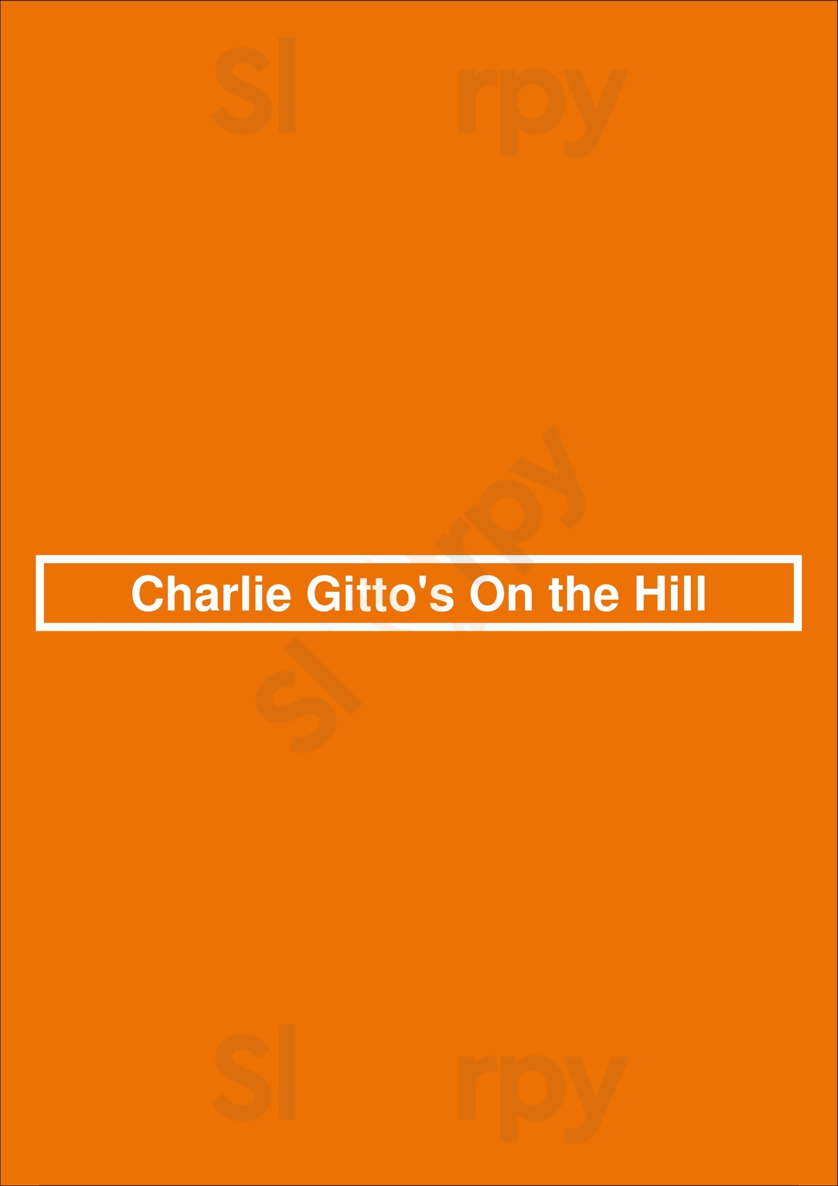 Charlie Gitto's On The Hill Saint Louis Menu - 1