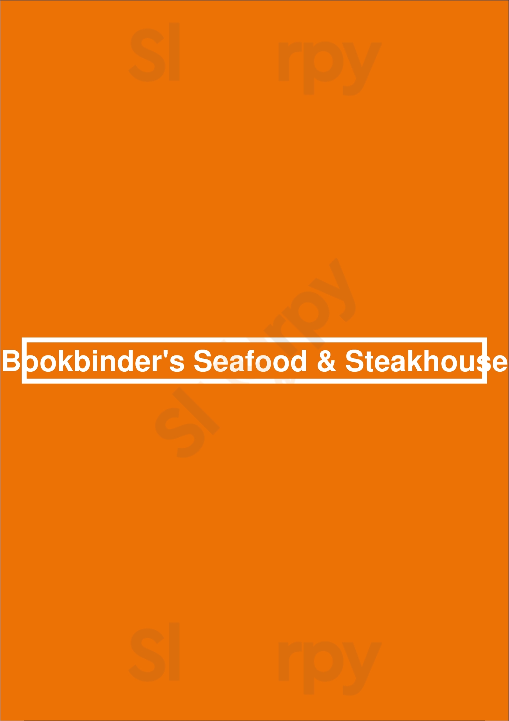 Bookbinder's Seafood & Steakhouse Richmond Menu - 1
