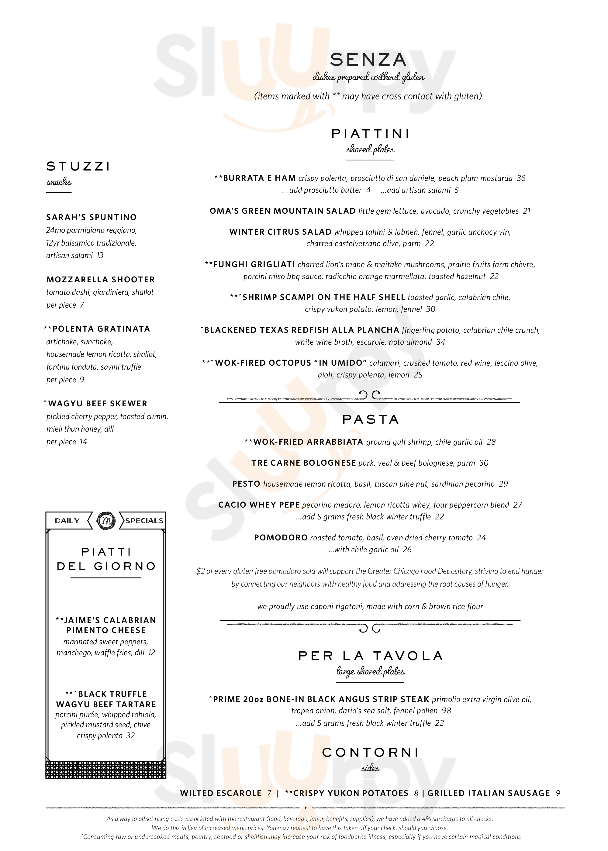 Monteverde Chicago Menu - 1
