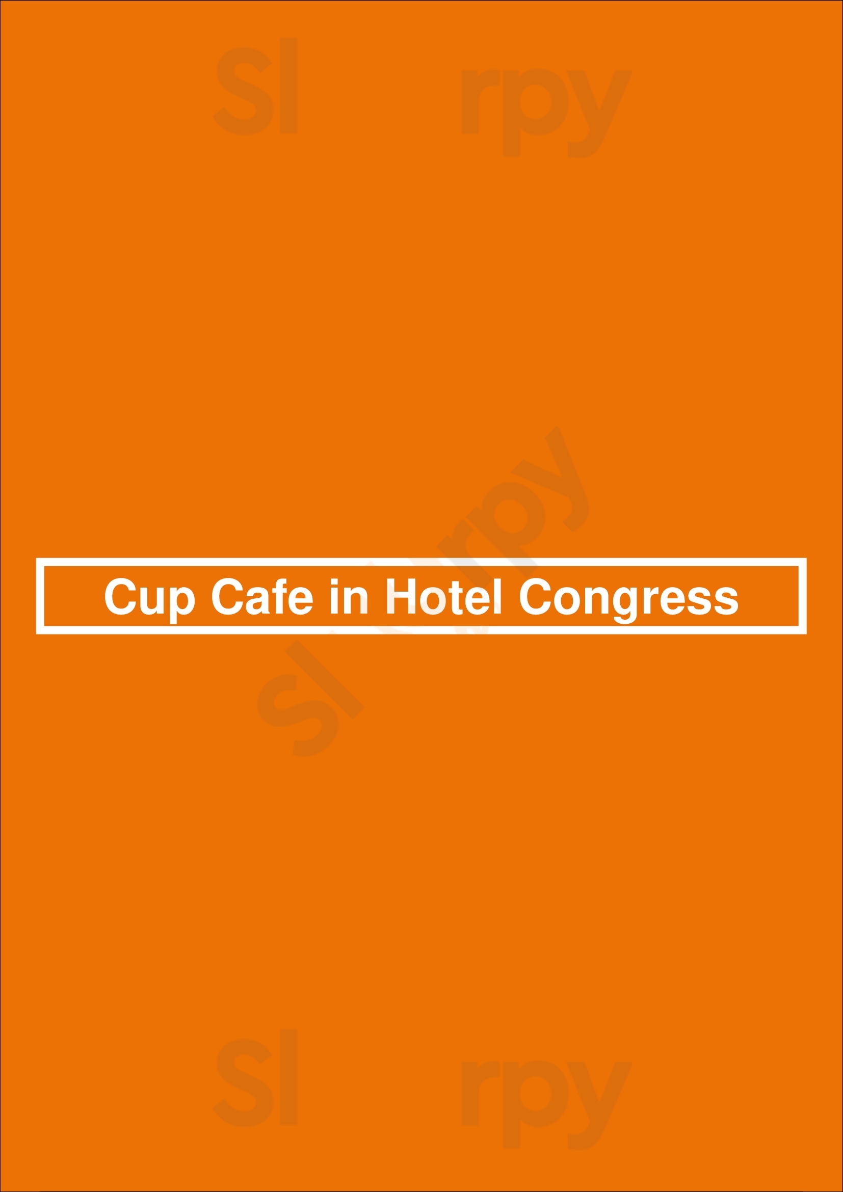 Cup Cafe In Hotel Congress Tucson Menu - 1