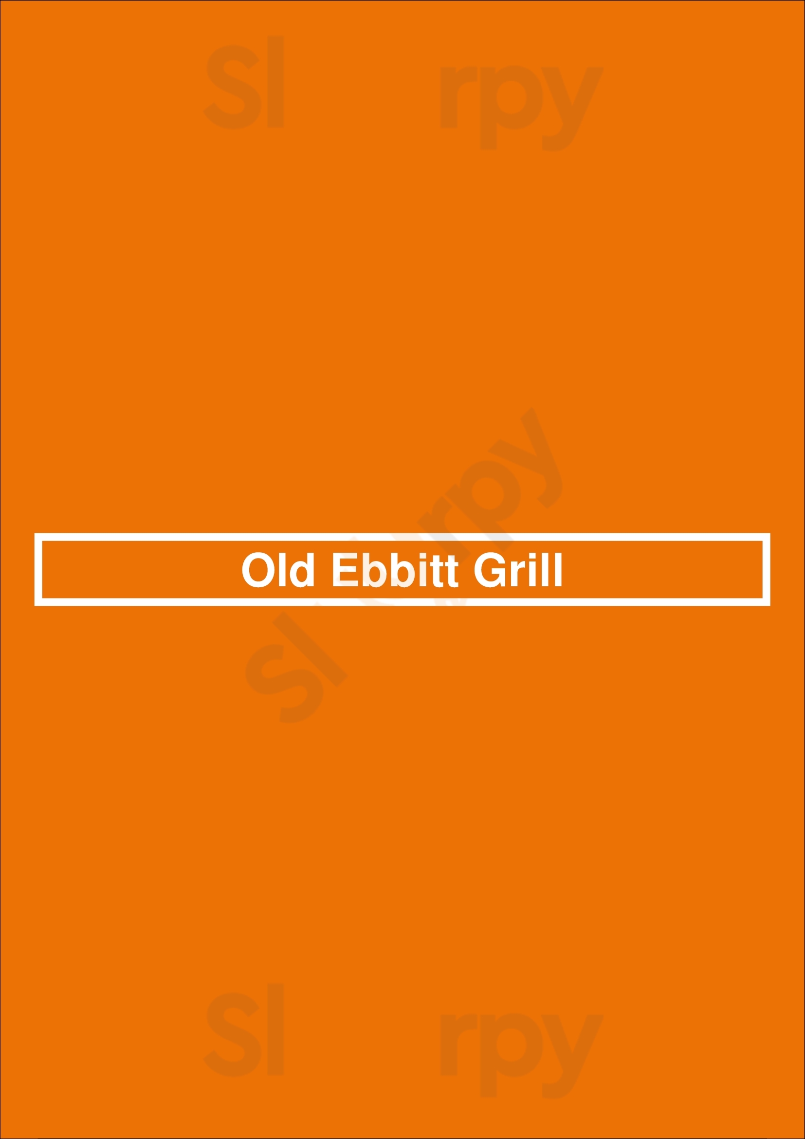 Old Ebbitt Grill Washington DC Menu - 1