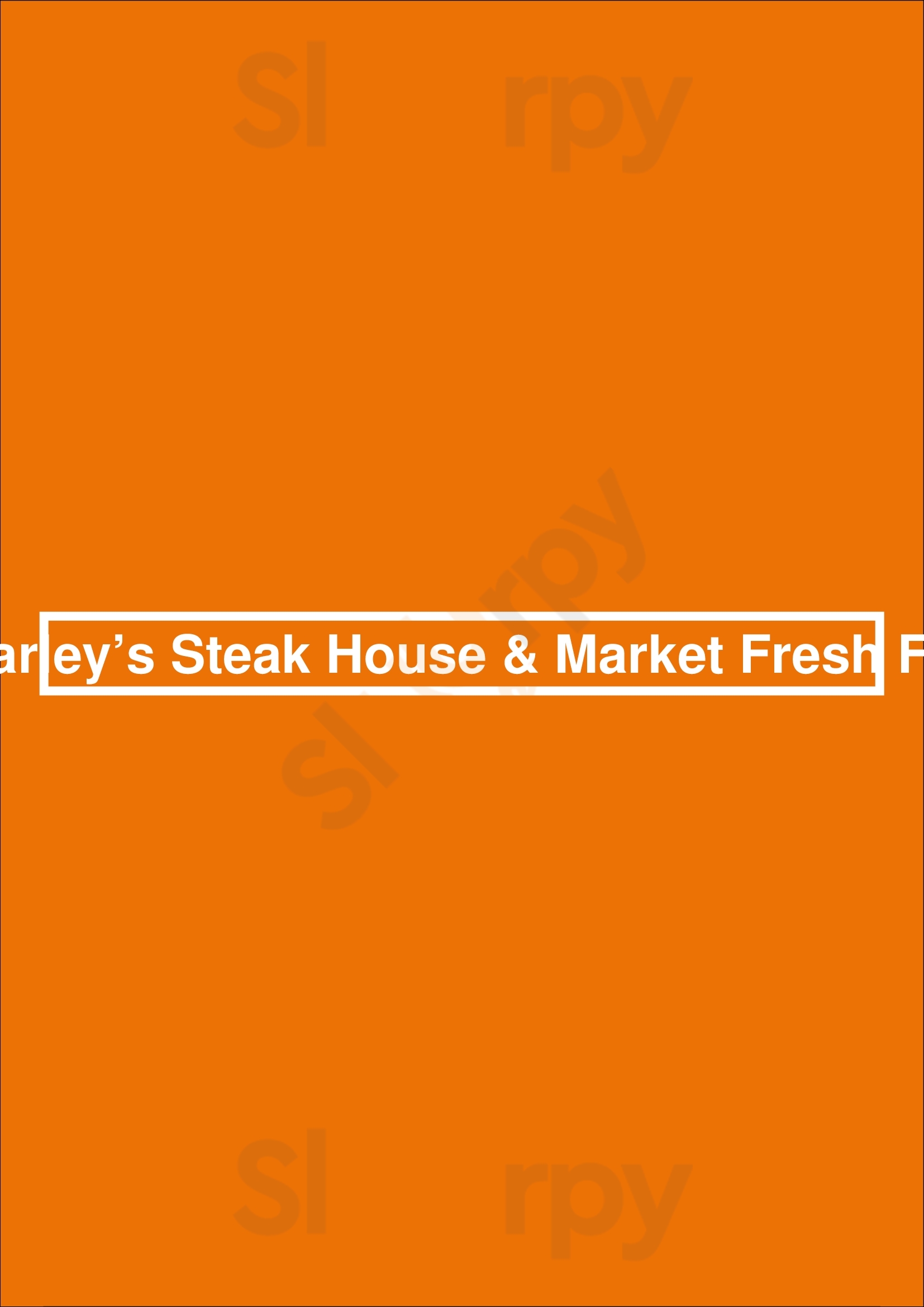 Charley’s Steak House & Market Fresh Fish Tampa Menu - 1