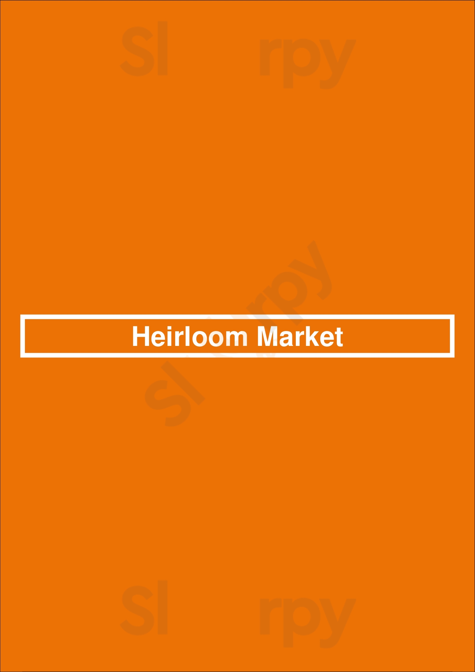 Heirloom Market Atlanta Menu - 1