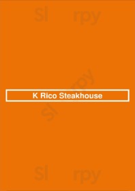 K Rico Steakhouse menu
