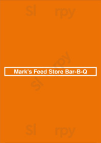 Mark's Feed Store Bar-b-q menu