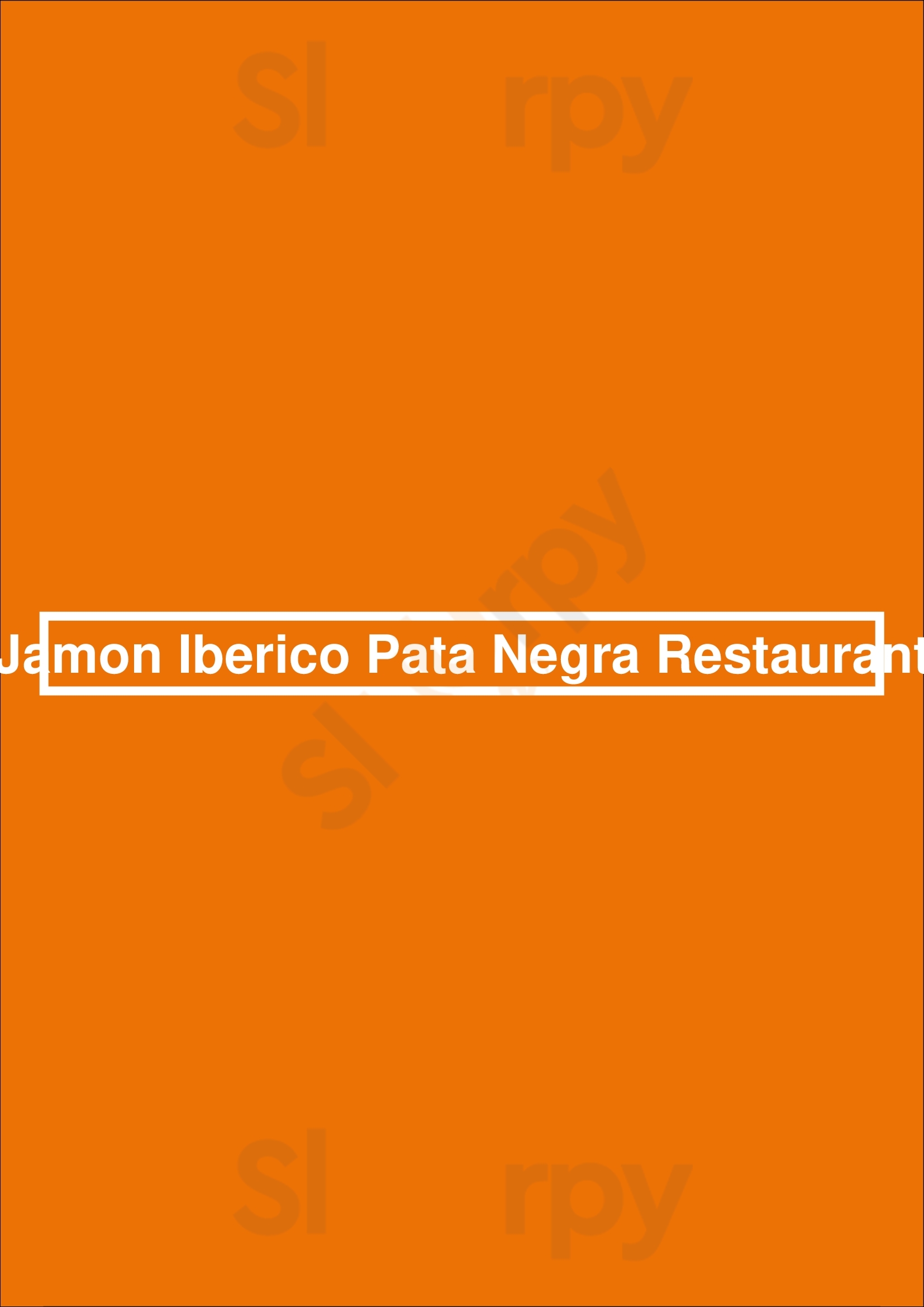 Jamon Iberico Pata Negra Restaurant Miami Menu - 1