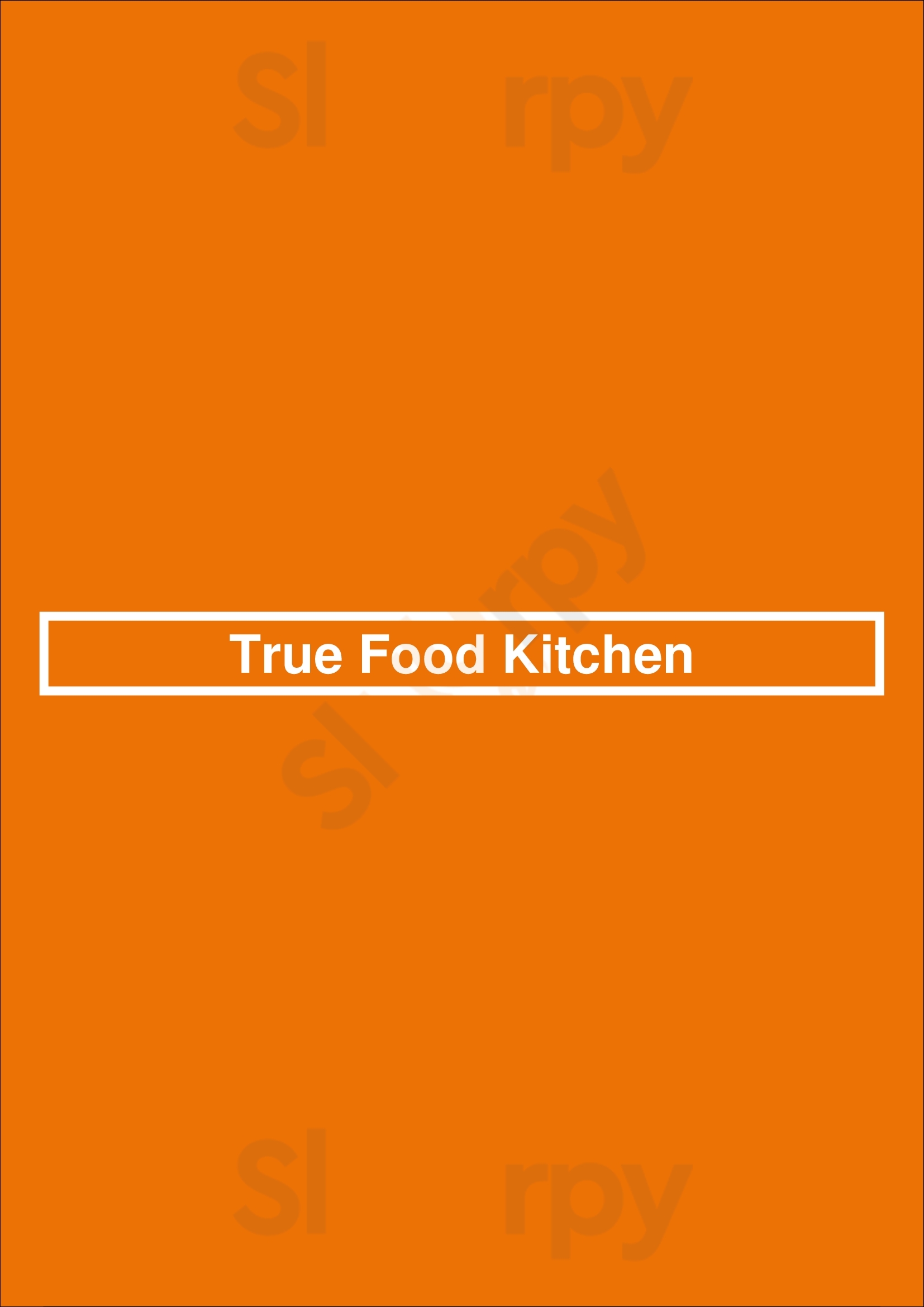 True Food Kitchen Denver Menu - 1
