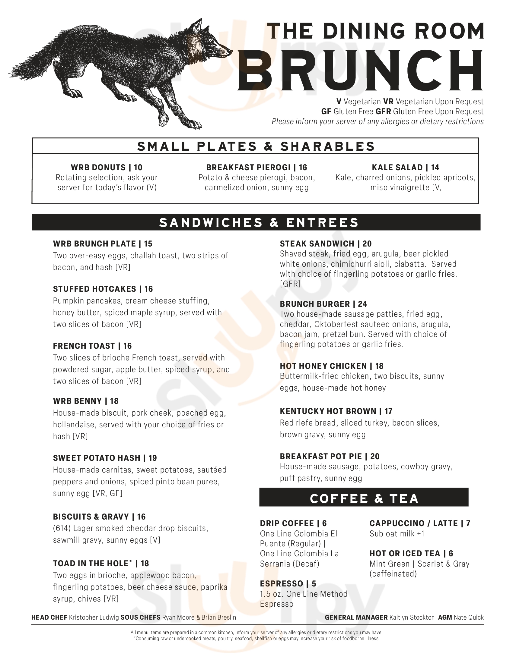 Main Menu - Wolf's Ridge Brewing