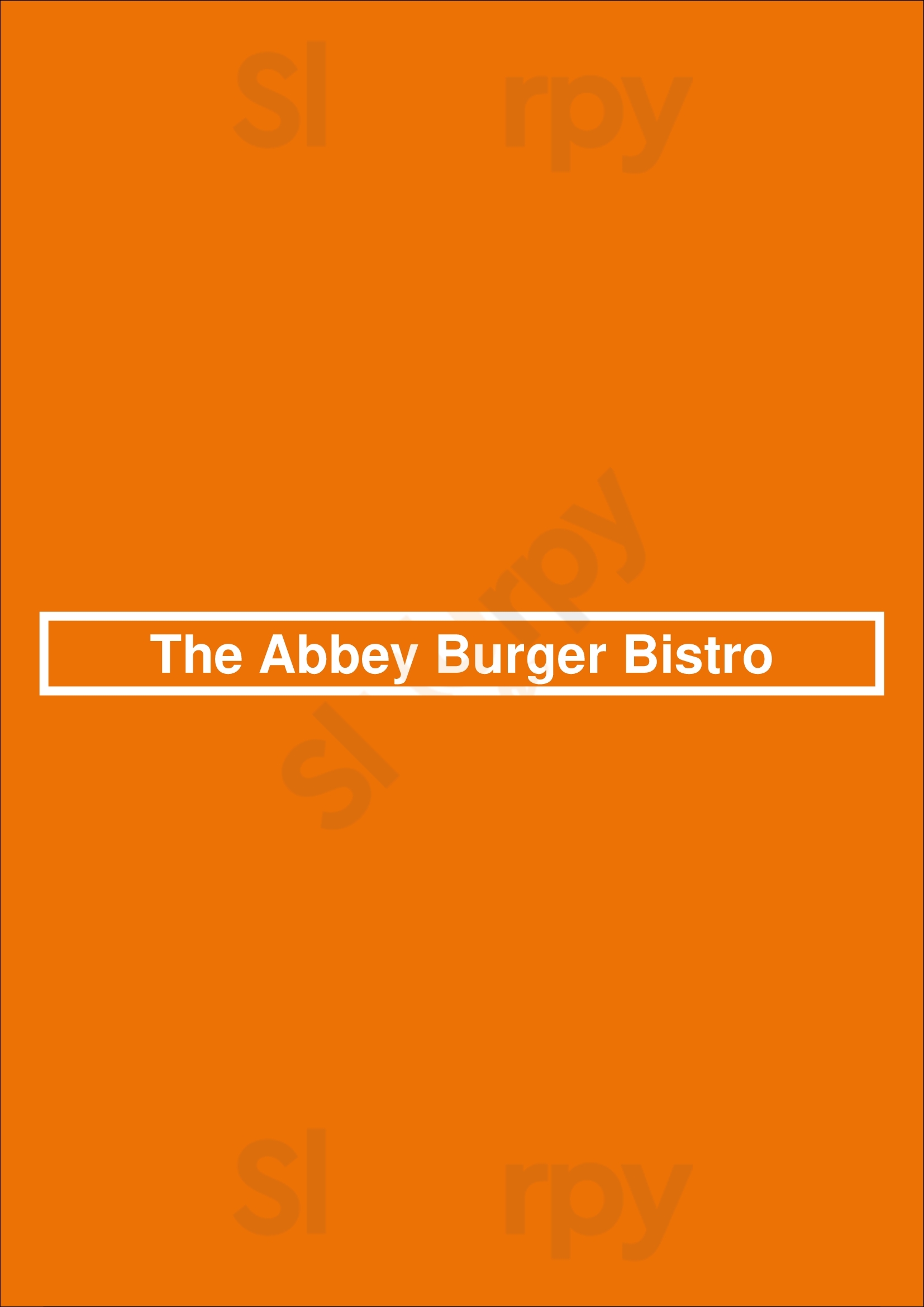 The Abbey Burger Bistro Baltimore Menu - 1