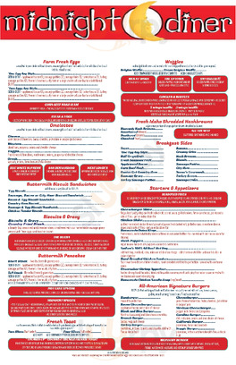 Midnight Diner menu