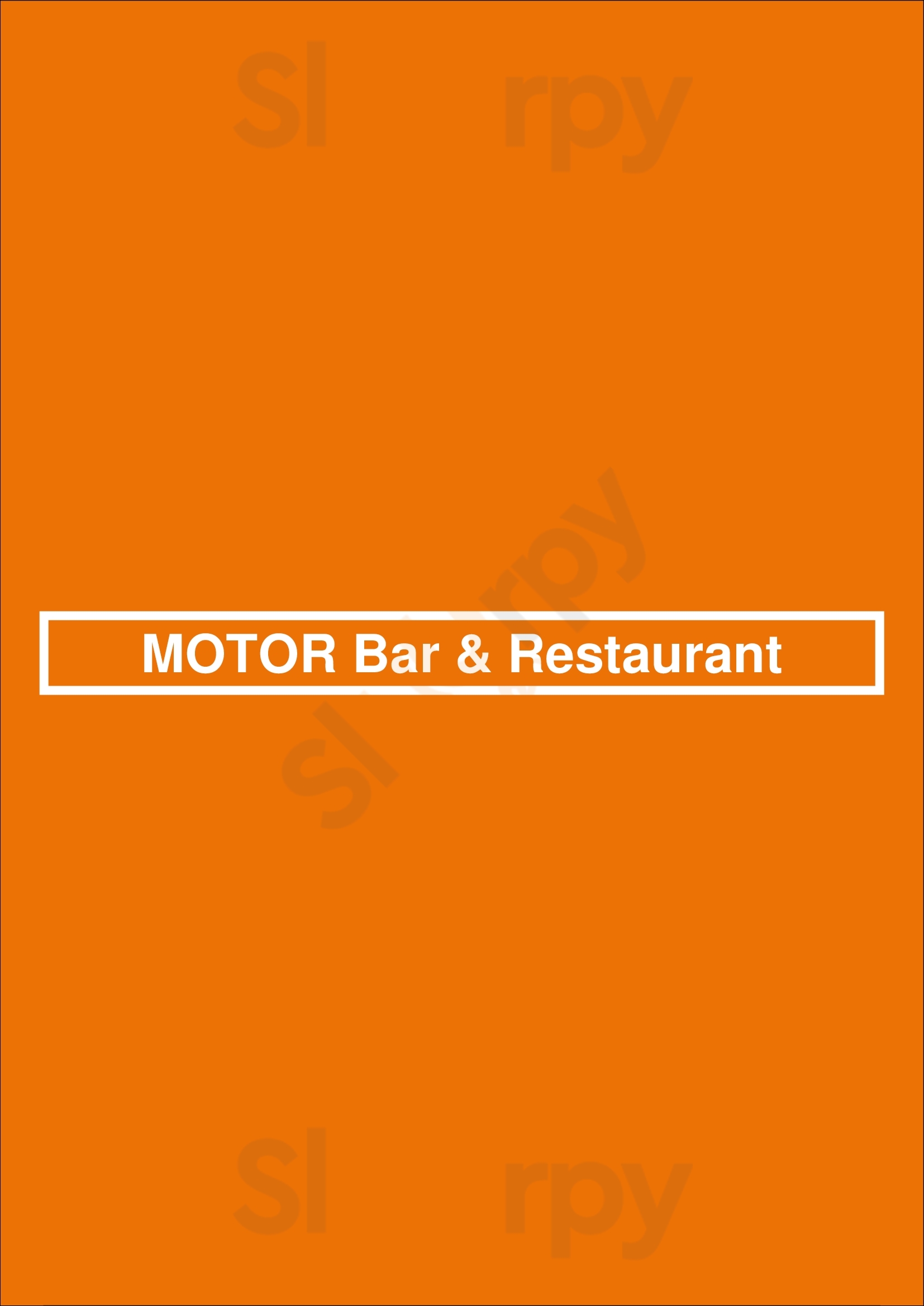 Motor Bar & Restaurant Milwaukee Menu - 1