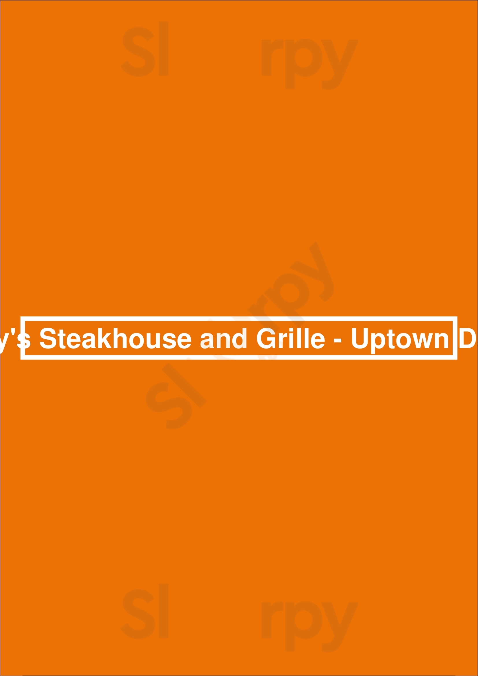 Perry's Steakhouse & Grille - Park District Dallas Menu - 1