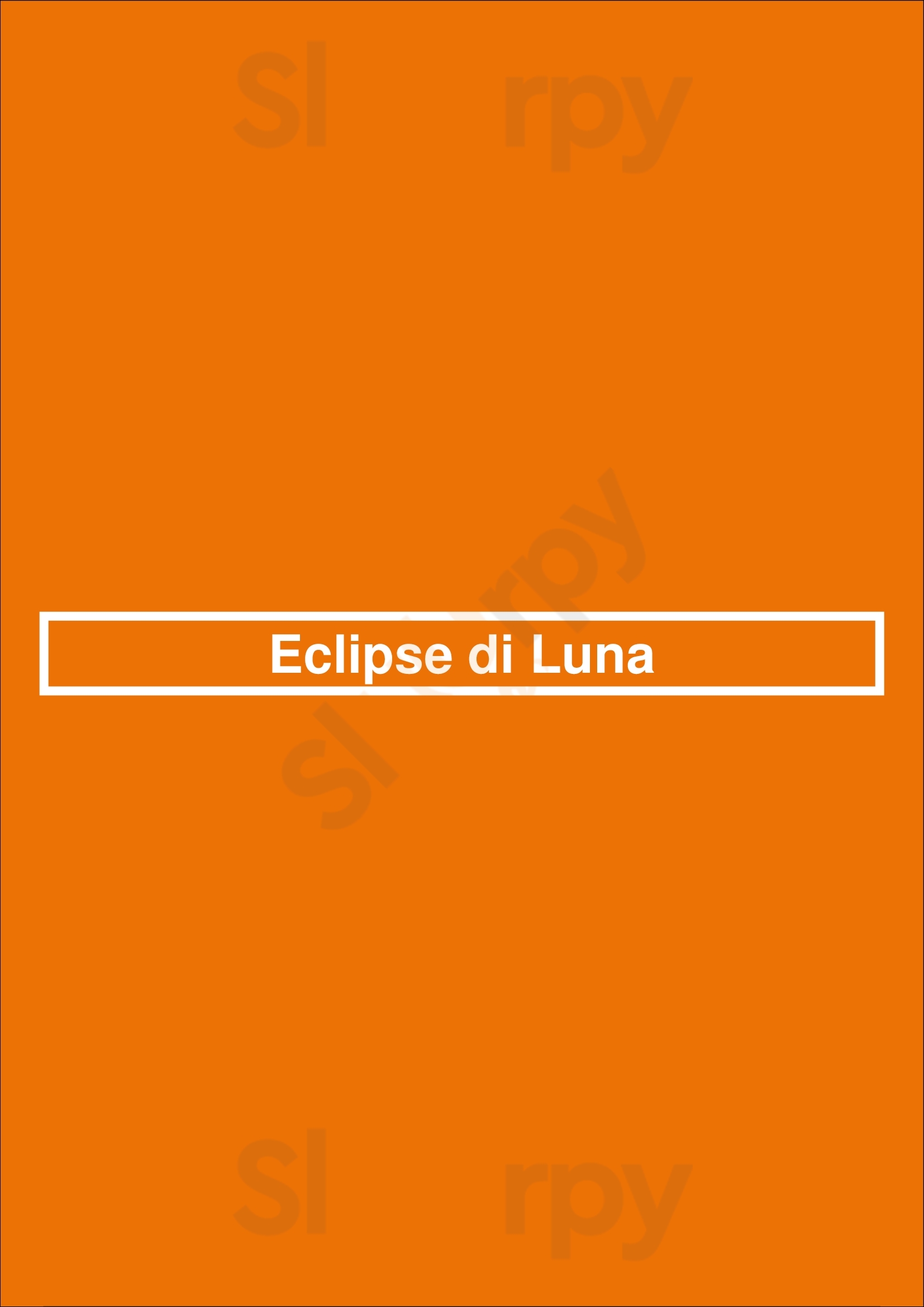 Eclipse Di Luna Atlanta Menu - 1