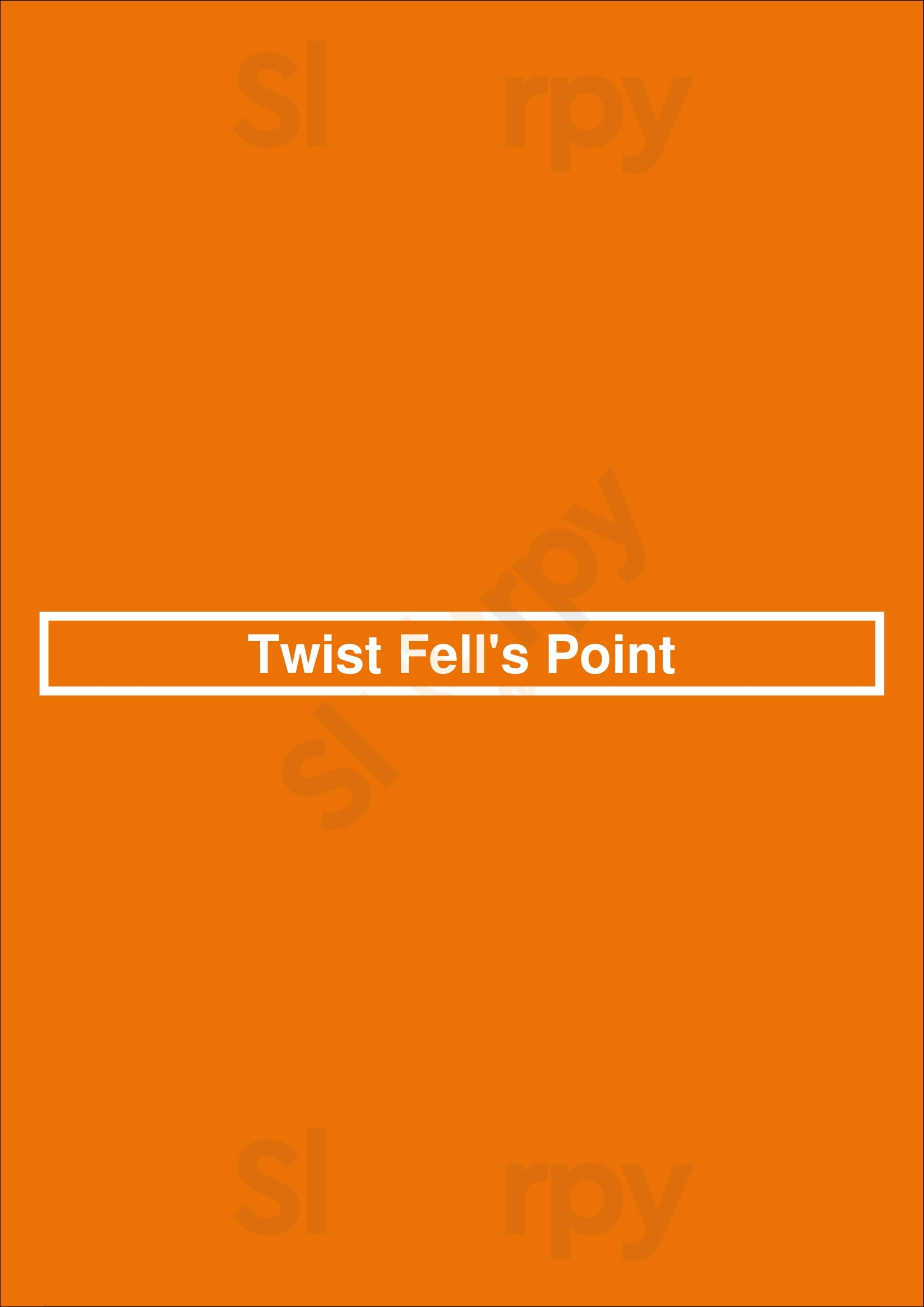 Twist Fell's Point Baltimore Menu - 1