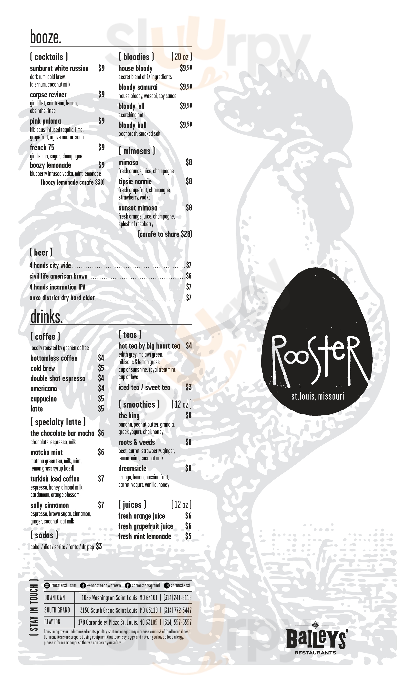 Main Menu - Bailey's Chocolate Bar