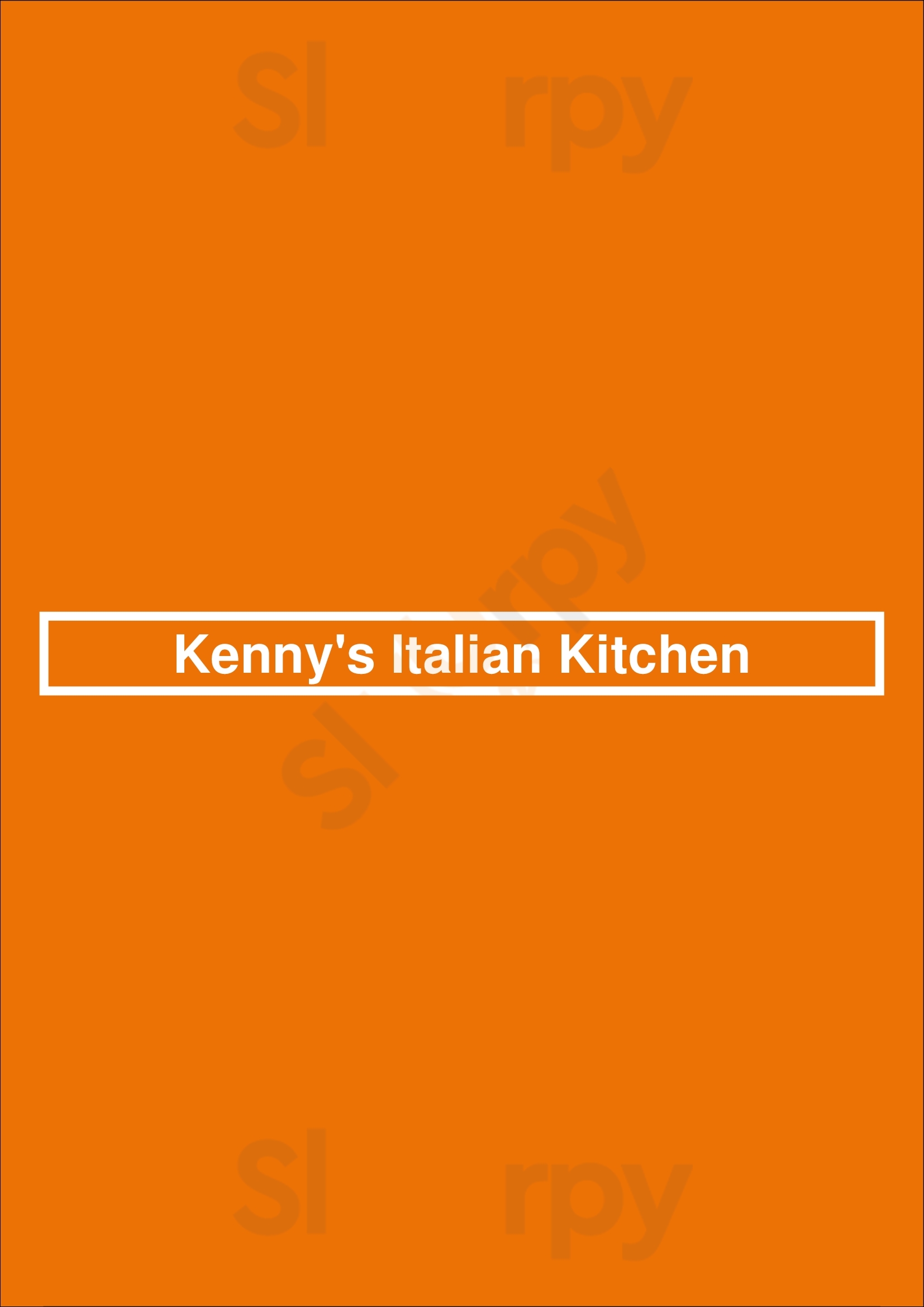 Kenny's Italian Kitchen Dallas Menu - 1